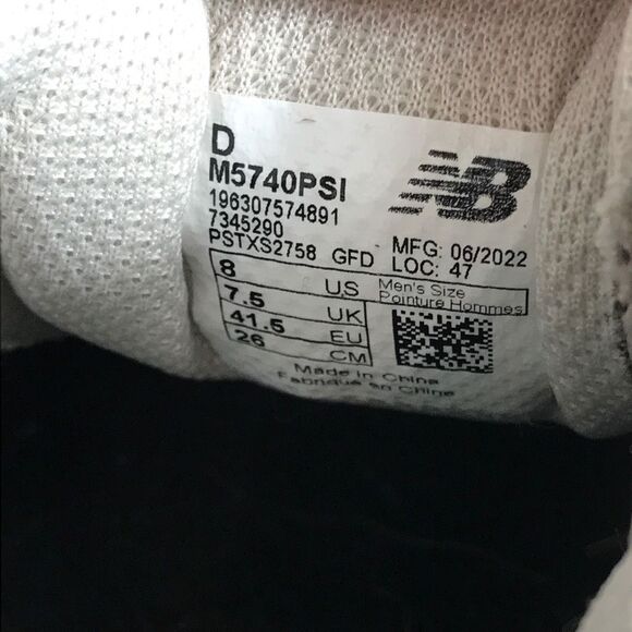 New Balance 57/40 Ivory Brown Moonbeam Suede M5740PSI Men’s Size 8 - Picture 9 of 10